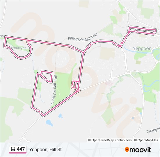 447 Bus Line Map