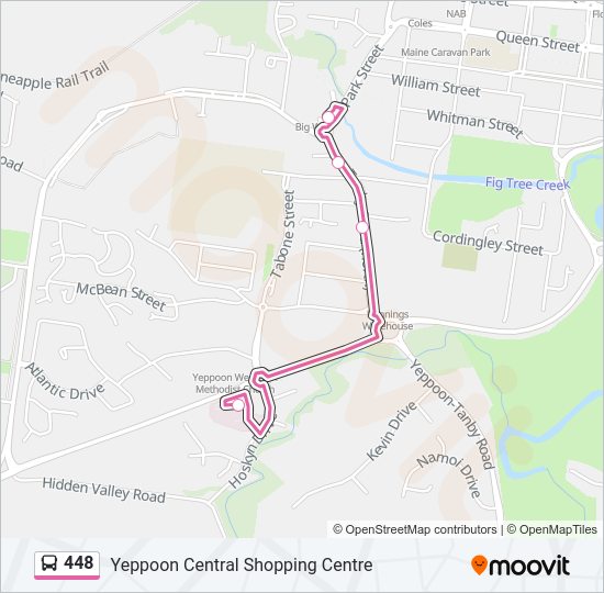 448 Bus Line Map