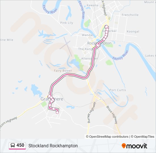 450 bus Line Map