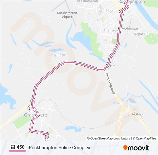 450 Bus Line Map