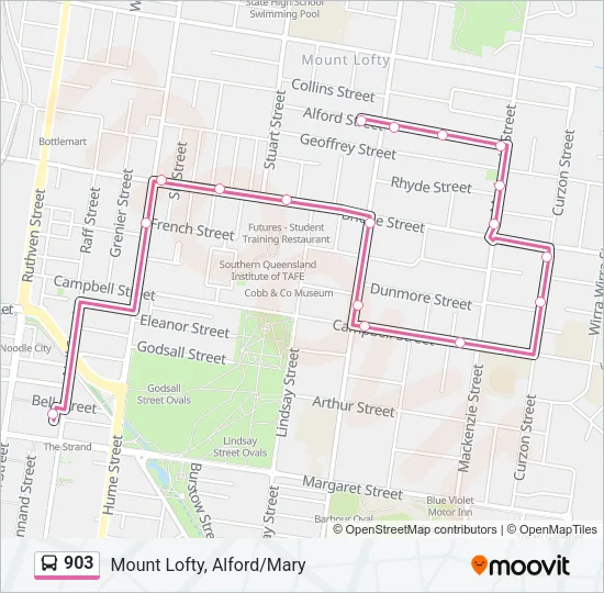903 Bus Line Map