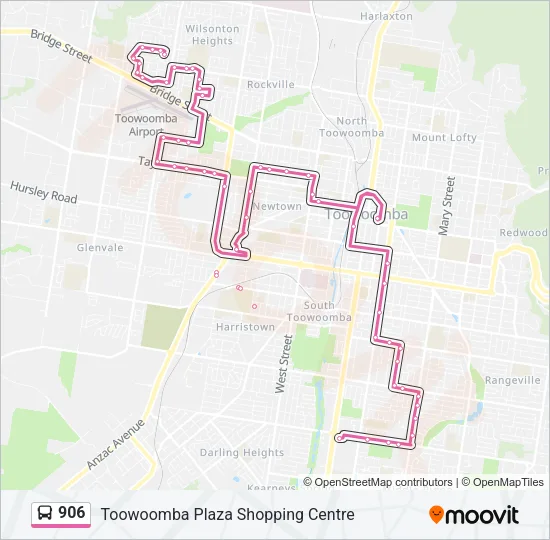 906 Bus Line Map