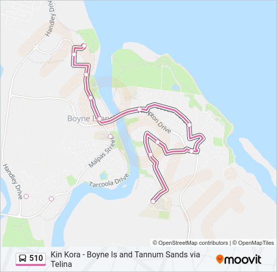 510 Bus Line Map