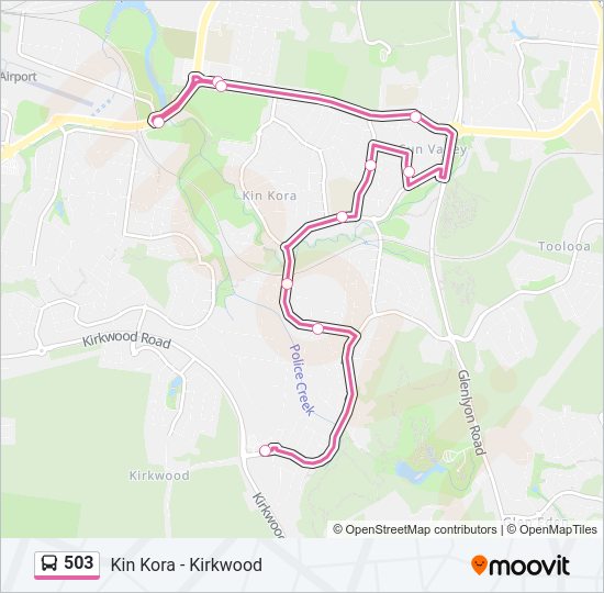 503 Bus Line Map