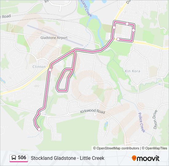 506 bus Line Map