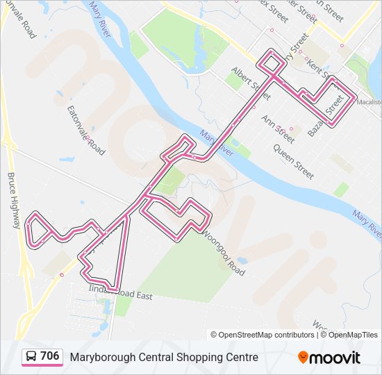706 Bus Line Map