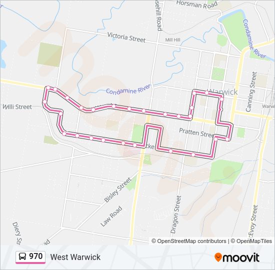 970 Bus Line Map