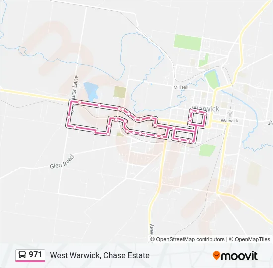 971 Bus Line Map