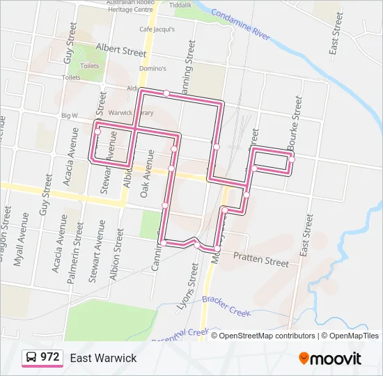 972 Bus Line Map