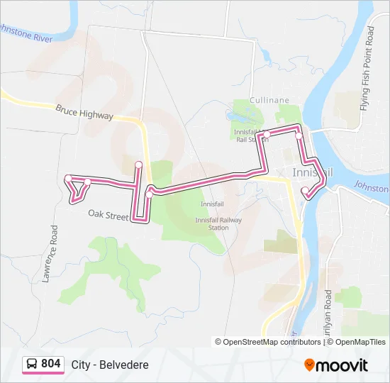804 Bus Line Map