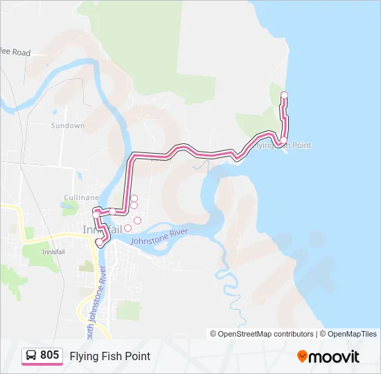 805 Bus Line Map