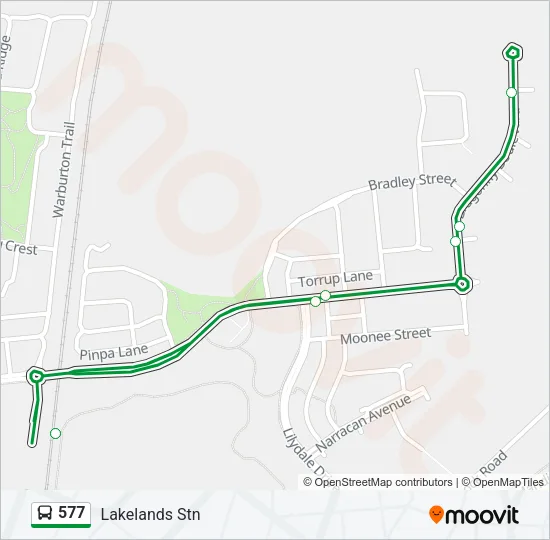 577 Bus Line Map