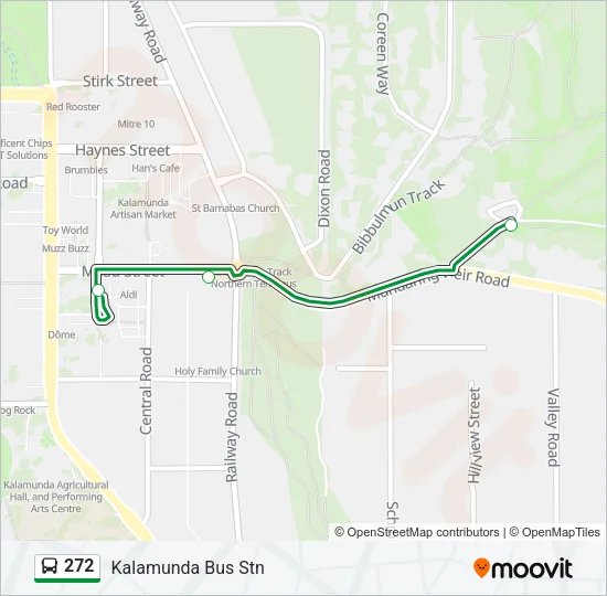 272 Bus Line Map