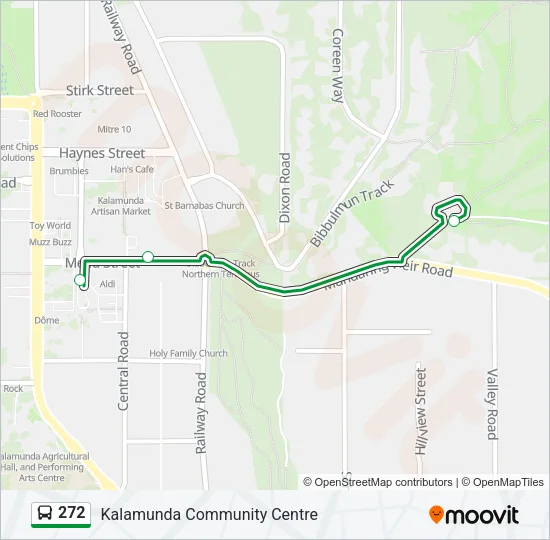 272 Bus Line Map