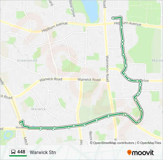 448 Bus Line Map