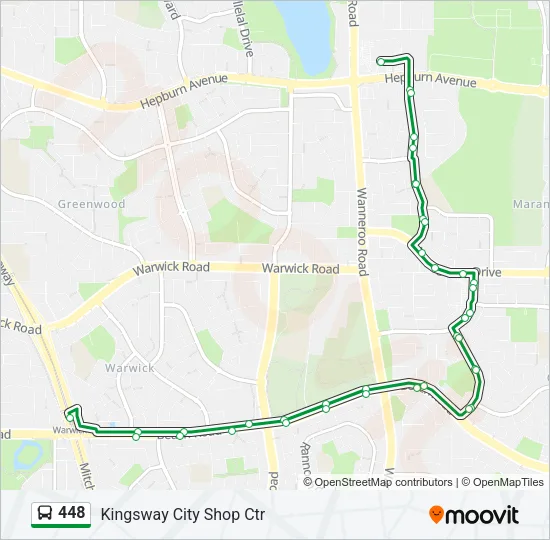448 Bus Line Map