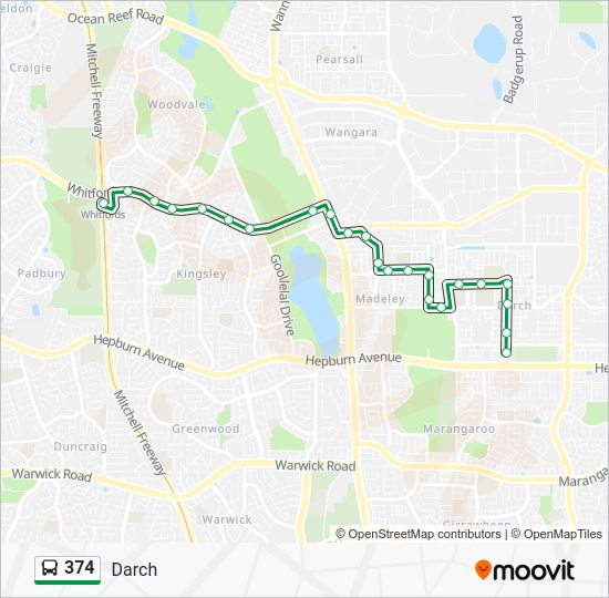 Darch Map 374 Route: Schedules, Stops & Maps - Darch (Updated)