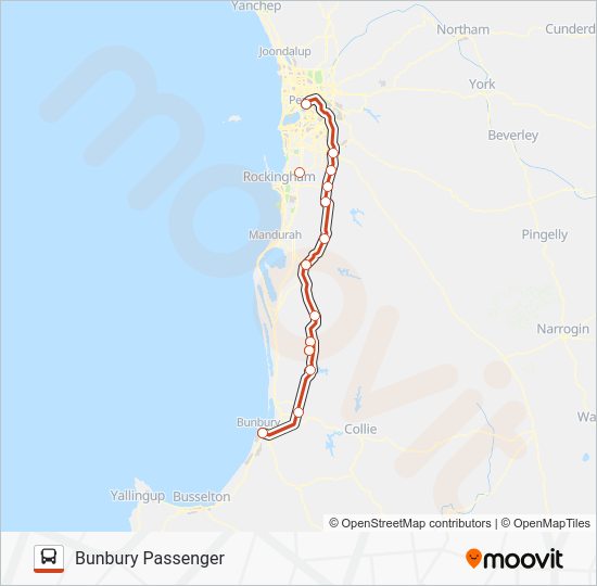 AUSTRALIND RAIL REPLACEMENT Route: Schedules, Stops & Maps - Bunbury ...