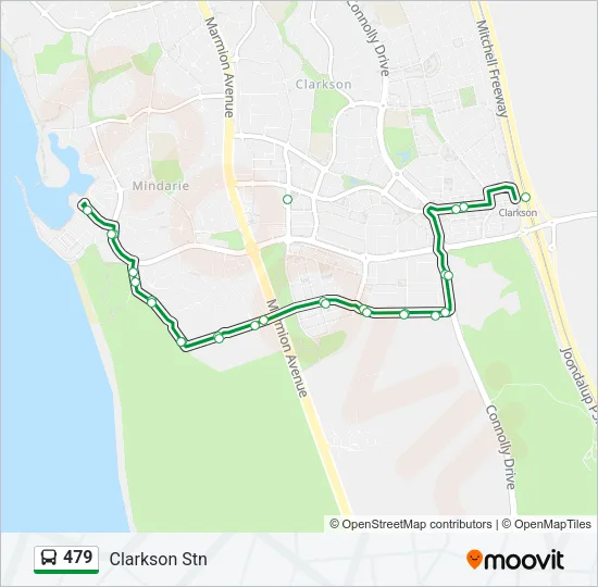479 Bus Line Map