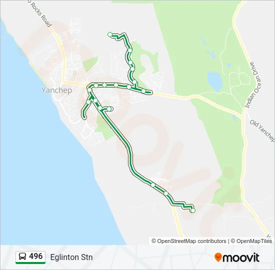 496 Bus Line Map