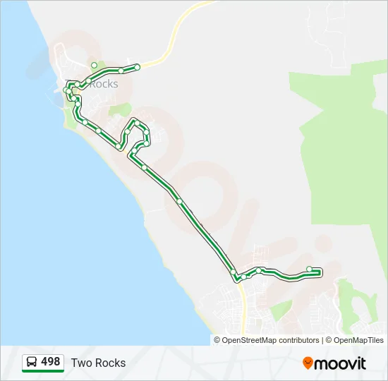 498 Bus Line Map