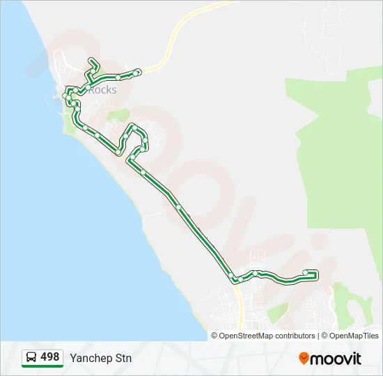 498 Bus Line Map