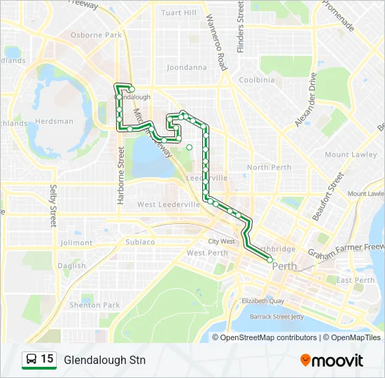 15 Bus Line Map
