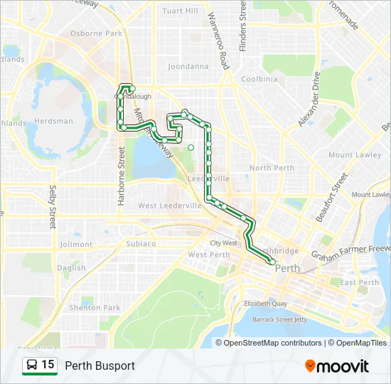 15 Bus Line Map
