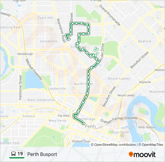 19 Bus Line Map
