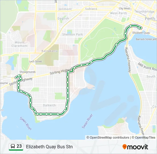 23 Bus Line Map