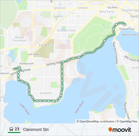 23 Bus Line Map