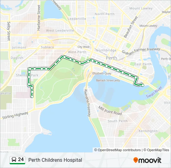 24 Bus Line Map