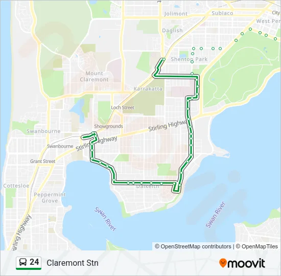24 Bus Line Map