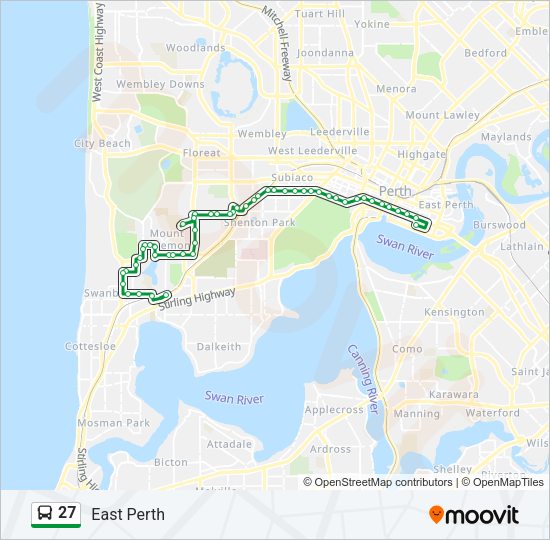 27 bus Line Map