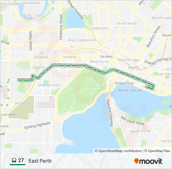 27 Bus Line Map