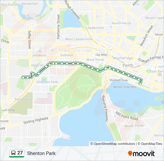 27 Bus Line Map