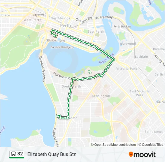 32 Bus Line Map