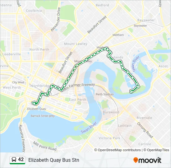 42 Bus Line Map