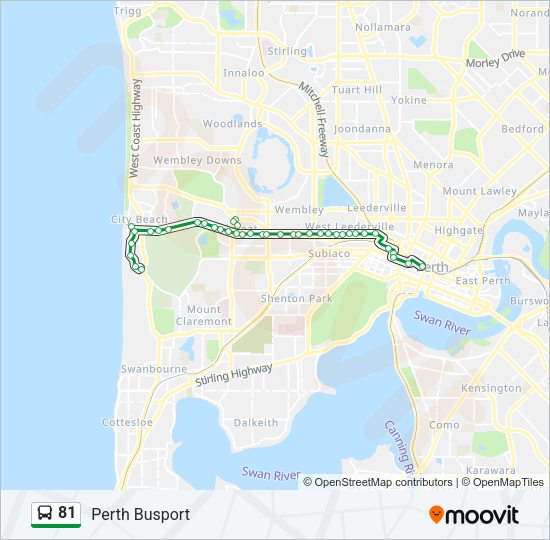 81 Bus Line Map