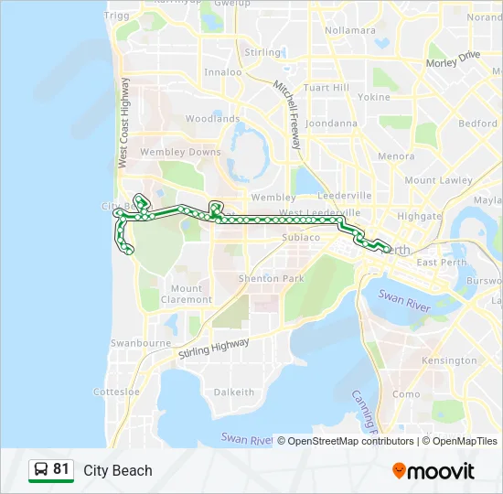 81 Bus Line Map