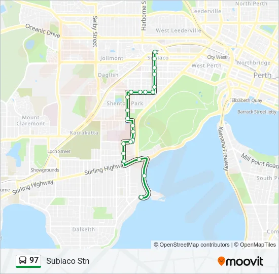 97 Bus Line Map