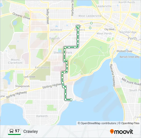 97 Bus Line Map