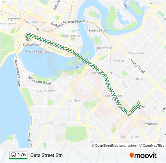 176 Bus Line Map