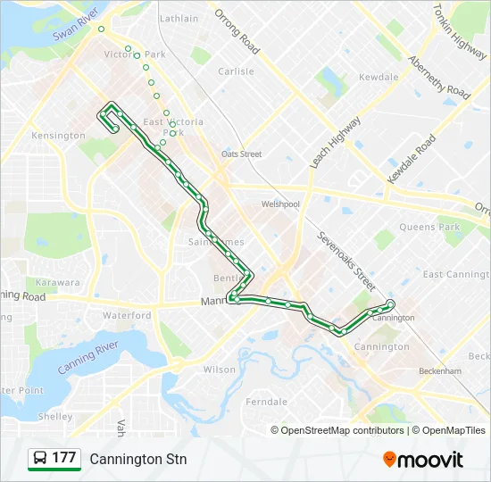 177 Bus Line Map