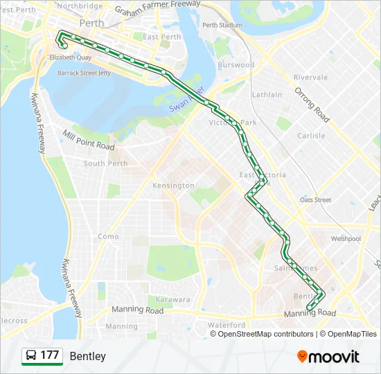 177 Bus Line Map