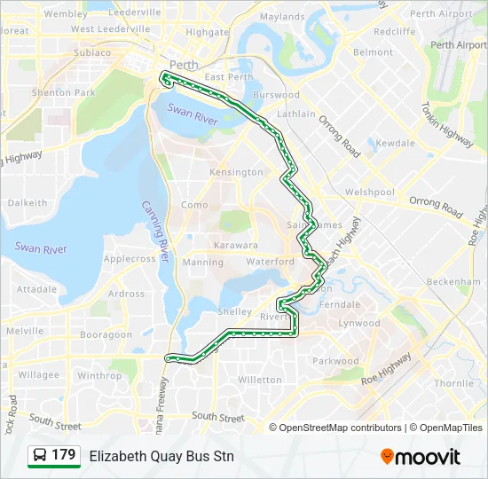 179 Bus Line Map