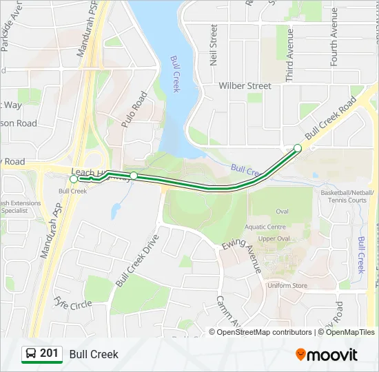 201 Bus Line Map