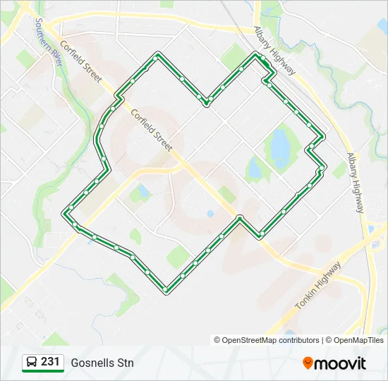 231 Bus Line Map