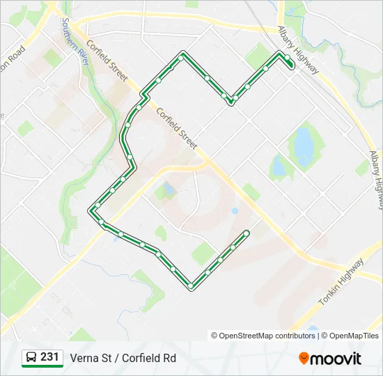 231 Bus Line Map