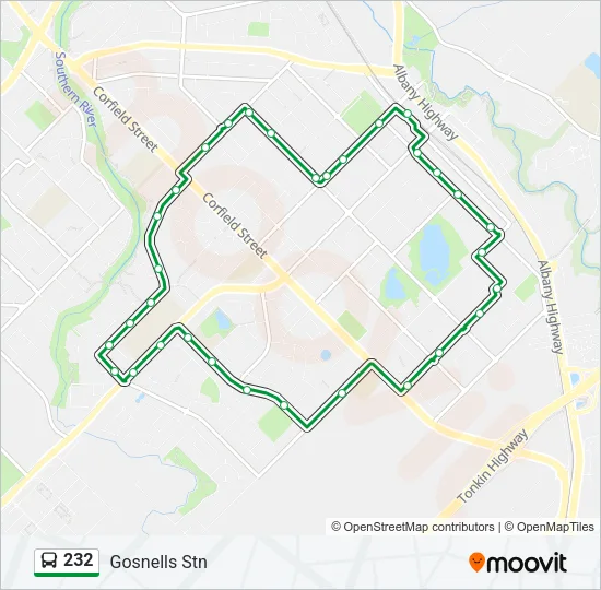 232 Bus Line Map